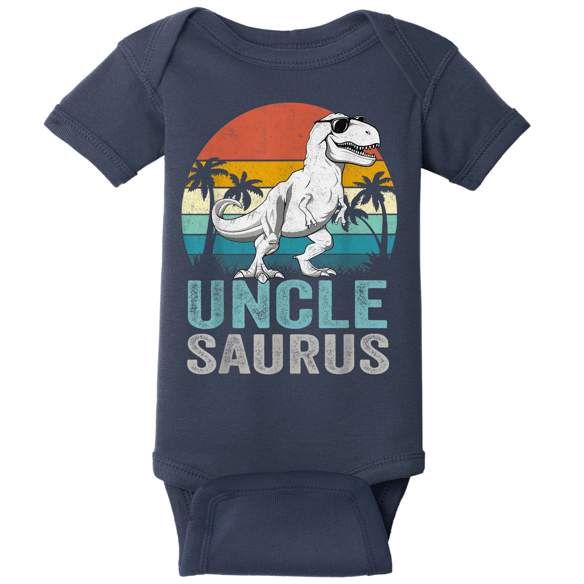 Unclesaurus T Rex Dinosaur Uncle Saurus Family Matching Baby Bodysuit