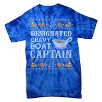 Ugly Thanksgiving Sweater Gravy Boat Captain Gift Tie-Dye T-Shirt