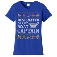 Ugly Thanksgiving Sweater Gravy Boat Captain Gift Women's T-Shirt