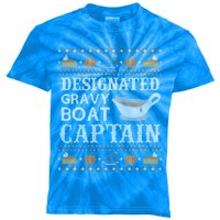 Ugly Thanksgiving Sweater Gravy Boat Captain Gift Kids Tie-Dye T-Shirt