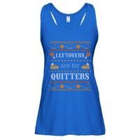 Ugly Thanksgiving Sweater Leftovers For Quitters Cool Gift Cool Gift Ladies Essential Flowy Tank