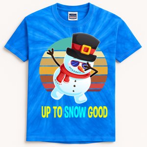 Up To Snow Good Snow Christmas Funny Gift Gift Kids Tie-Dye T-Shirt