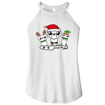 Ultrasound Tech Sonographer Radiology Sonography Christmas  Women’s Perfect Tri Rocker Tank