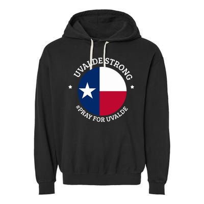 Uvalde Texas Strong Protect Kids Not Guns Garment-Dyed Fleece Hoodie