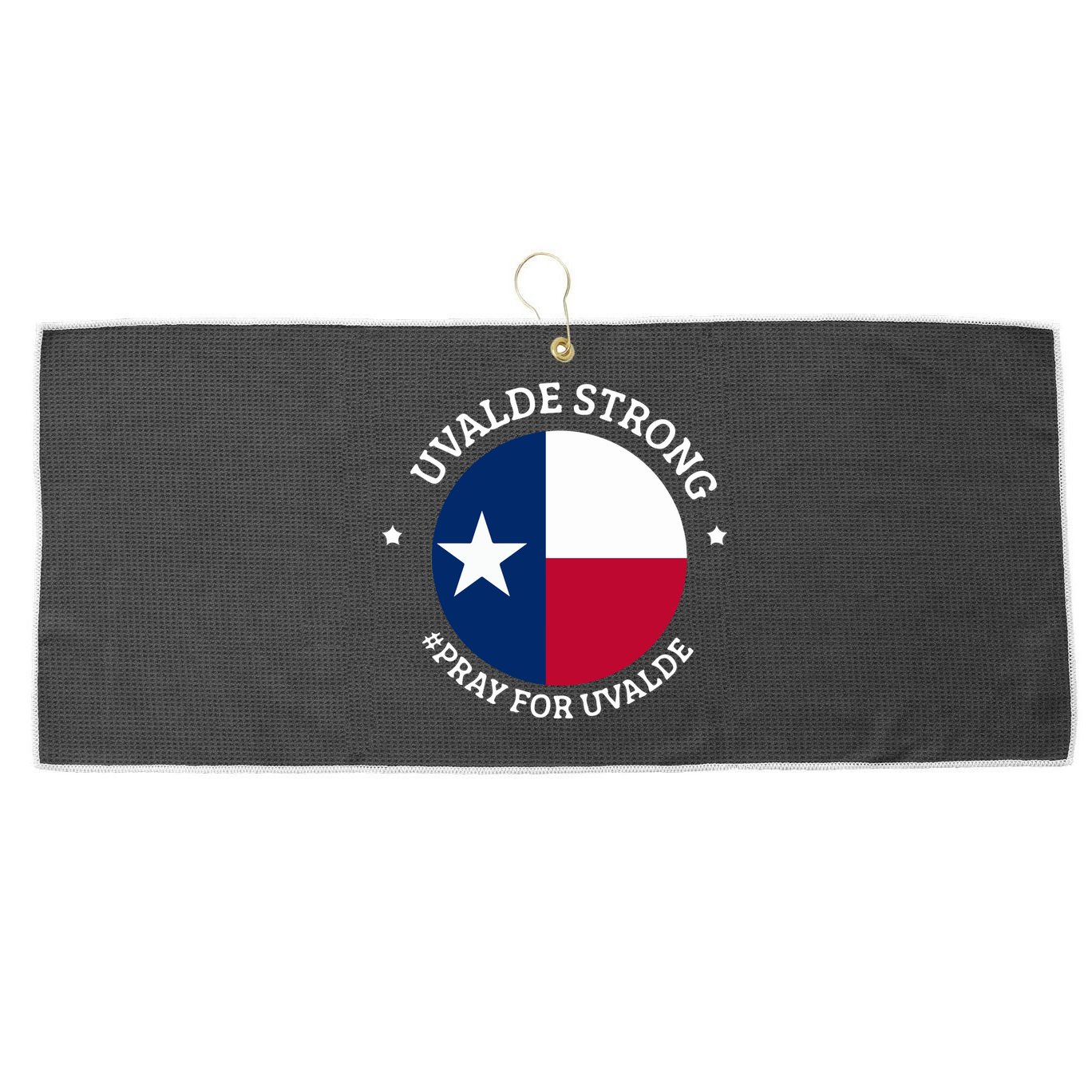 Uvalde Texas Strong Protect Kids Not Guns Large Microfiber Waffle Golf Towel