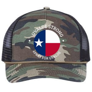 Uvalde Texas Strong Protect Kids Not Guns Retro Rope Trucker Hat Cap