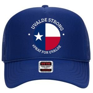 Uvalde Texas Strong Protect Kids Not Guns High Crown Mesh Back Trucker Hat