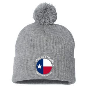 Uvalde Texas Strong Protect Kids Not Guns Pom Pom 12in Knit Beanie