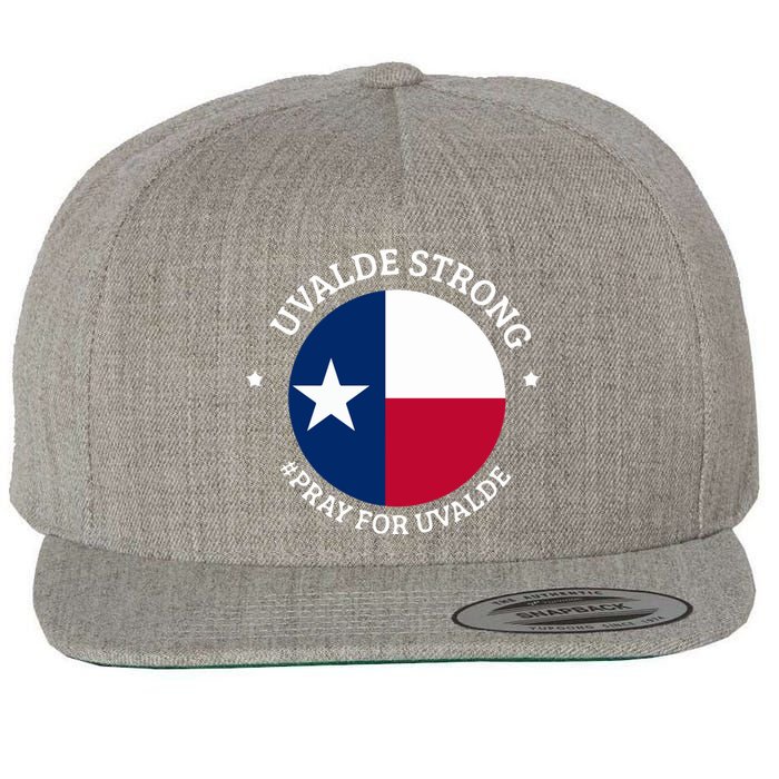 Uvalde Texas Strong Protect Kids Not Guns Wool Snapback Cap