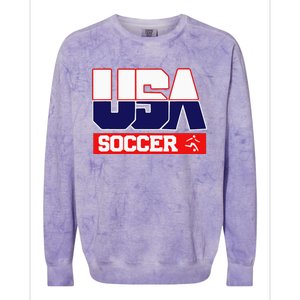 Usa Team Soccer American Colorblast Crewneck Sweatshirt