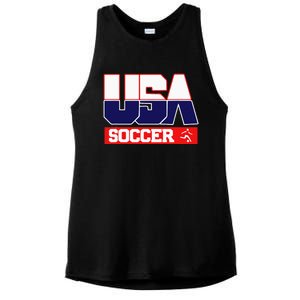 Usa Team Soccer American Ladies PosiCharge Tri-Blend Wicking Tank