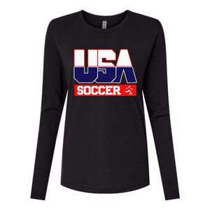 Usa Team Soccer American Womens Cotton Relaxed Long Sleeve T-Shirt