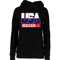 Usa Team Soccer American Womens Funnel Neck Pullover Hood