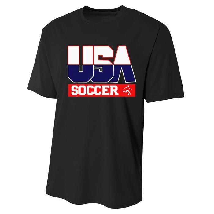 Usa Team Soccer American Performance Sprint T-Shirt