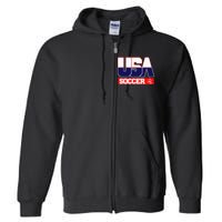 Usa Team Soccer American Full Zip Hoodie