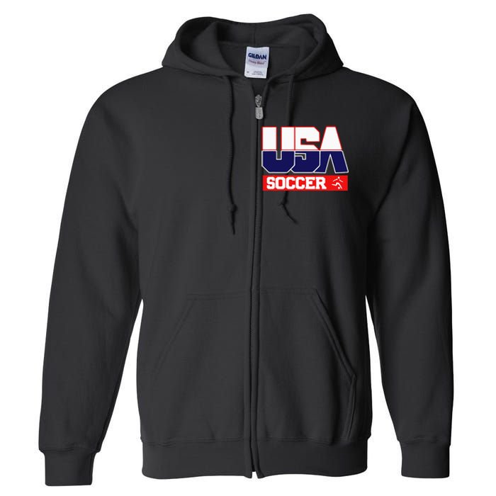 Usa Team Soccer American Full Zip Hoodie