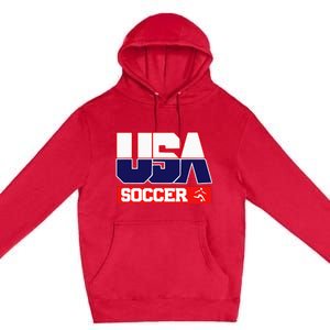 Usa Team Soccer American Premium Pullover Hoodie