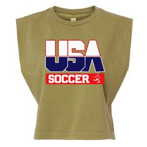 Usa Team Soccer American Garment-Dyed Women's Muscle Tee