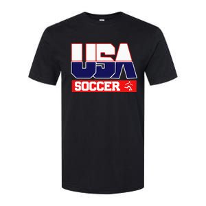 Usa Team Soccer American Softstyle CVC T-Shirt