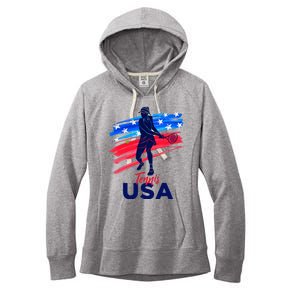 Usa Tennis Support Tennis Lover Women's Fleece Hoodie