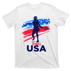 Usa Tennis Support Tennis Lover T-Shirt