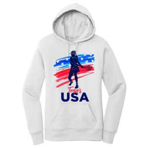 Usa Tennis Support Tennis Lover Women's Pullover Hoodie