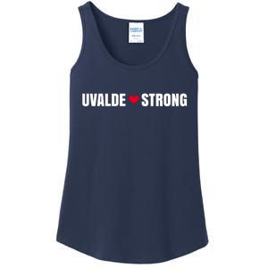 Uvalde Texas Strong Heart Ladies Essential Tank