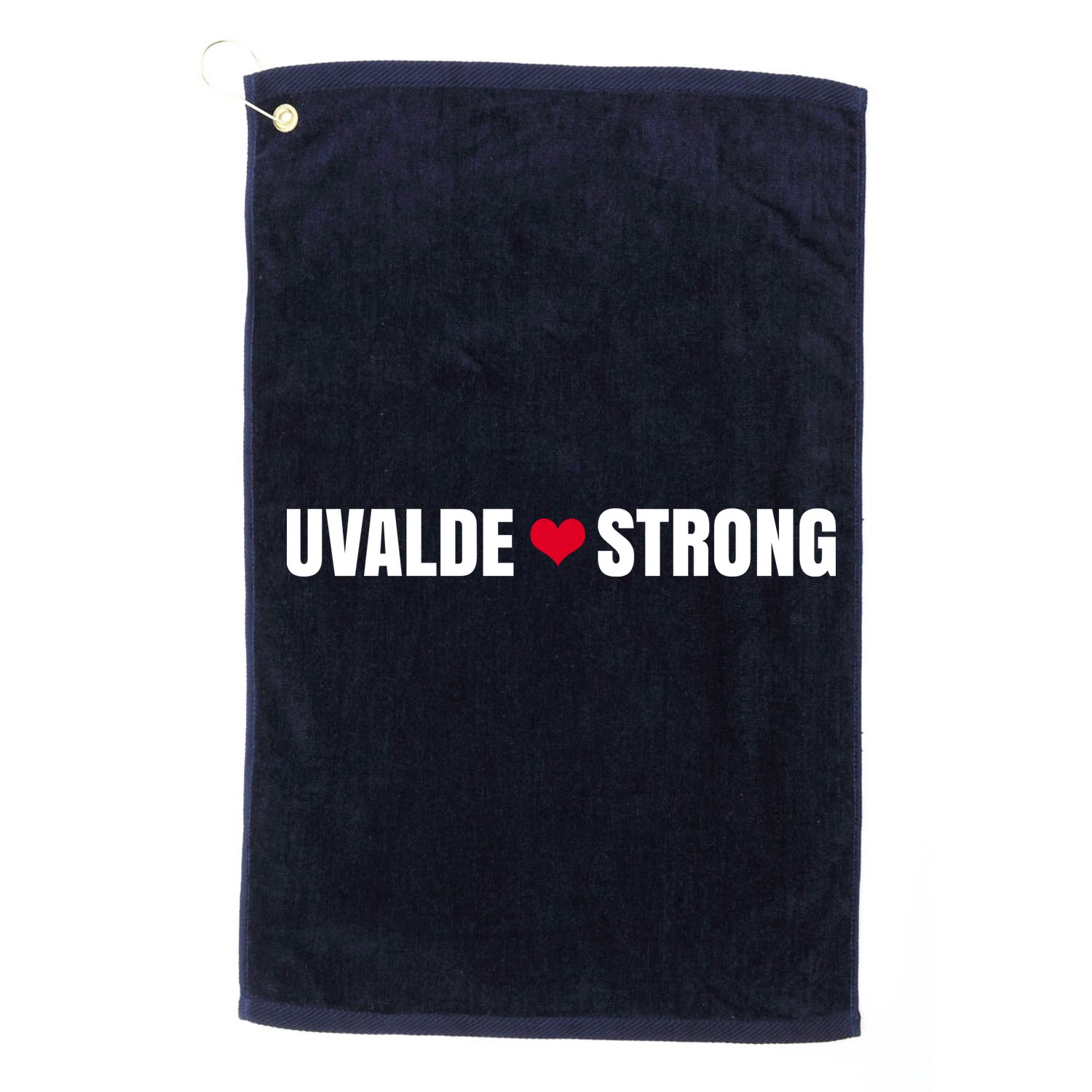Uvalde Texas Strong Heart Golf Towel