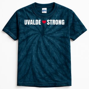 Uvalde Texas Strong Heart Kids Tie-Dye T-Shirt