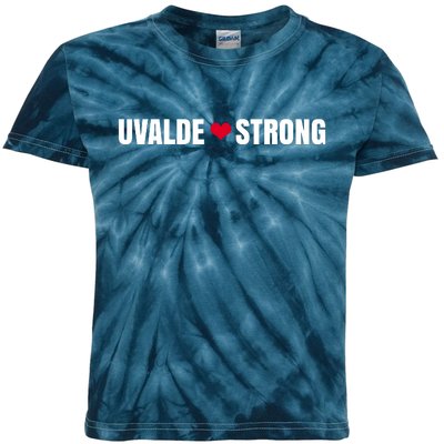 Uvalde Texas Strong Heart Kids Tie-Dye T-Shirt