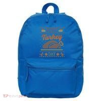 Ugly Thanksgiving Sweater Funny Happy Turkey Day Gift 16 in Basic Backpack