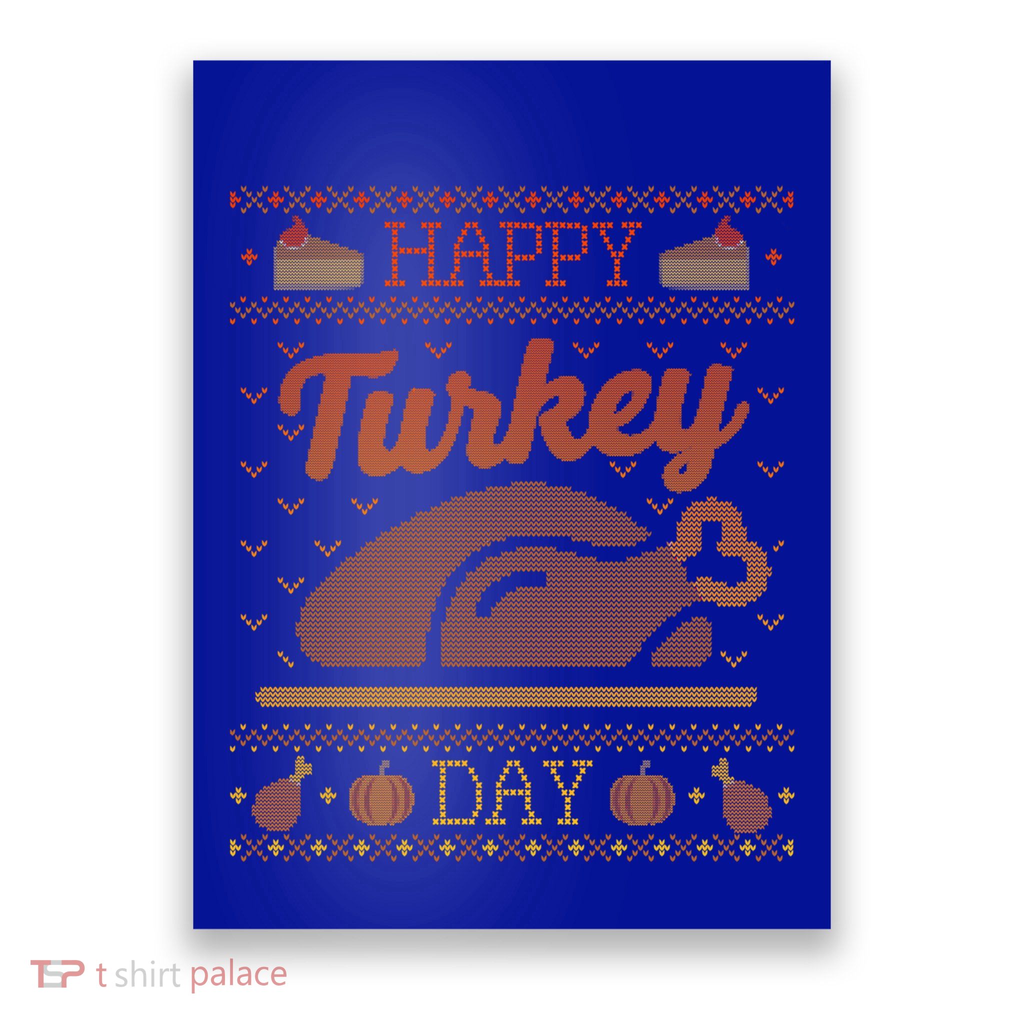 Ugly Thanksgiving Sweater Funny Happy Turkey Day Gift Poster