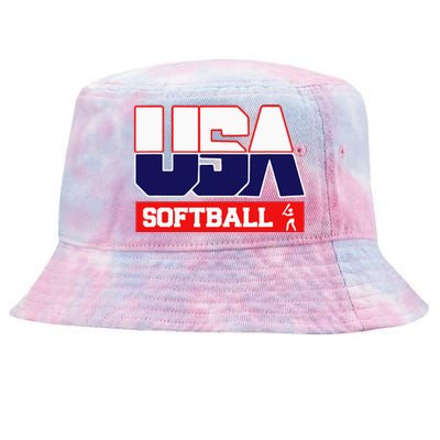 Usa Team Softball American Sports Tie-Dyed Bucket Hat