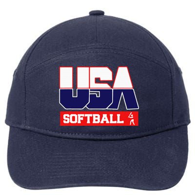 Usa Team Softball American Sports 7-Panel Snapback Hat