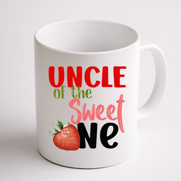 Uncle The Sweet One Strawberry Birthday Family Party Coffee Mug