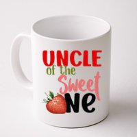 Uncle The Sweet One Strawberry Birthday Family Party Coffee Mug