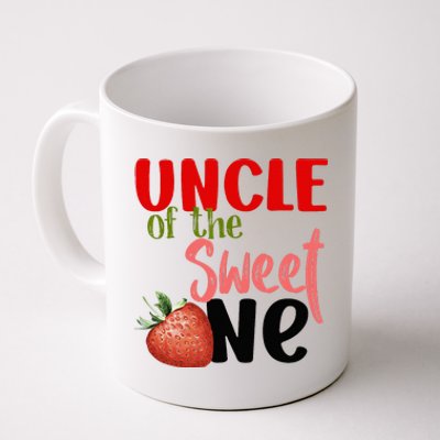 Uncle The Sweet One Strawberry Birthday Family Party Coffee Mug