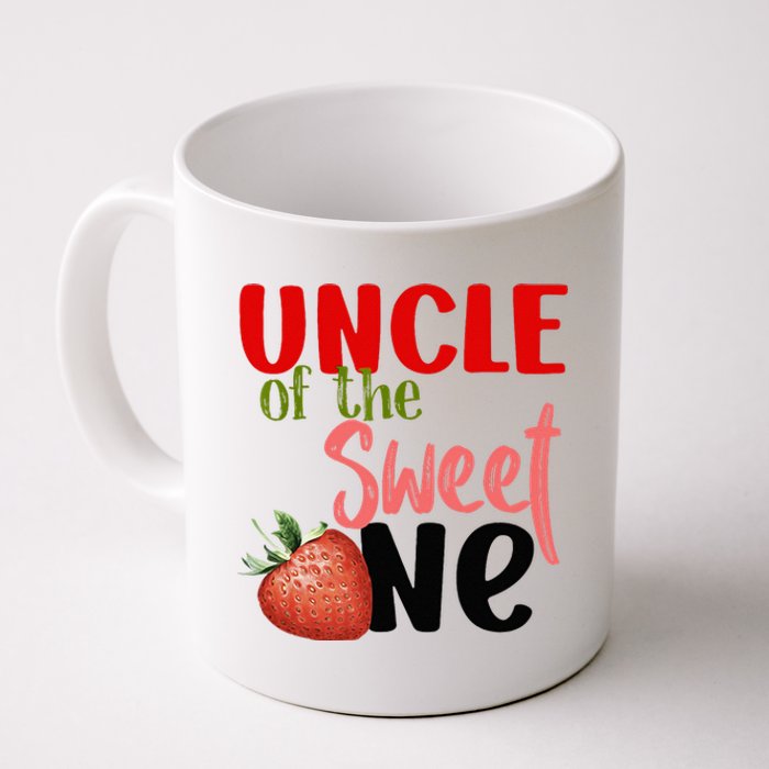 Uncle The Sweet One Strawberry Birthday Family Party Coffee Mug