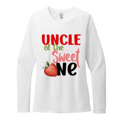 Uncle The Sweet One Strawberry Birthday Family Party Womens CVC Long Sleeve Shirt