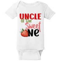 Uncle The Sweet One Strawberry Birthday Family Party Baby Bodysuit