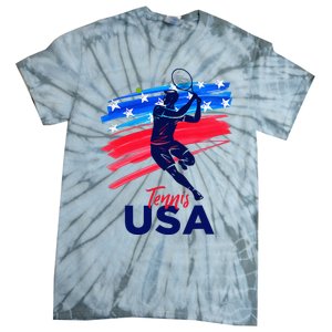 Usa Tennis Support The T.E.A.M. U.S.A Tennis Lover Tie-Dye T-Shirt