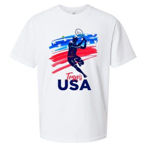 Usa Tennis Support The T.E.A.M. U.S.A Tennis Lover Sueded Cloud Jersey T-Shirt