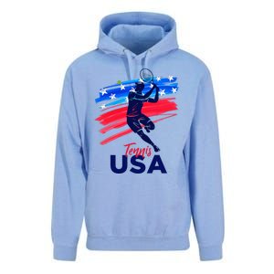 Usa Tennis Support The T.E.A.M. U.S.A Tennis Lover Unisex Surf Hoodie