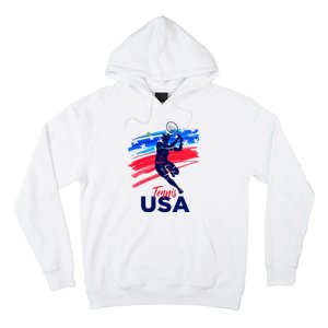 Usa Tennis Support The T.E.A.M. U.S.A Tennis Lover Hoodie