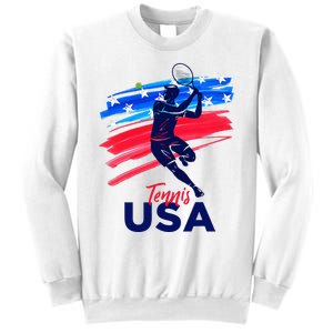 Usa Tennis Support The T.E.A.M. U.S.A Tennis Lover Sweatshirt