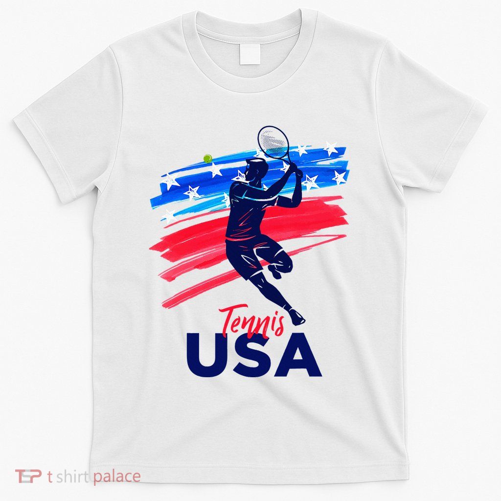 Usa Tennis Support The T.E.A.M. U.S.A Tennis Lover T-Shirt