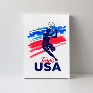 Usa Tennis Support The T.E.A.M. U.S.A Tennis Lover Canvas