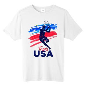 Usa Tennis Support The T.E.A.M. U.S.A Tennis Lover Tall Fusion ChromaSoft Performance T-Shirt