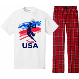 Usa Tennis Support The T.E.A.M. U.S.A Tennis Lover Pajama Set