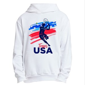 Usa Tennis Support The T.E.A.M. U.S.A Tennis Lover Urban Pullover Hoodie